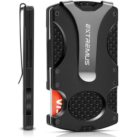 Mens Wallet, Slim Tactical Wallet with Money Clip and Credit Card Holder - Picture 7 of 7